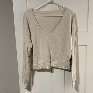 Lululemon be calm long sleeve - cream color